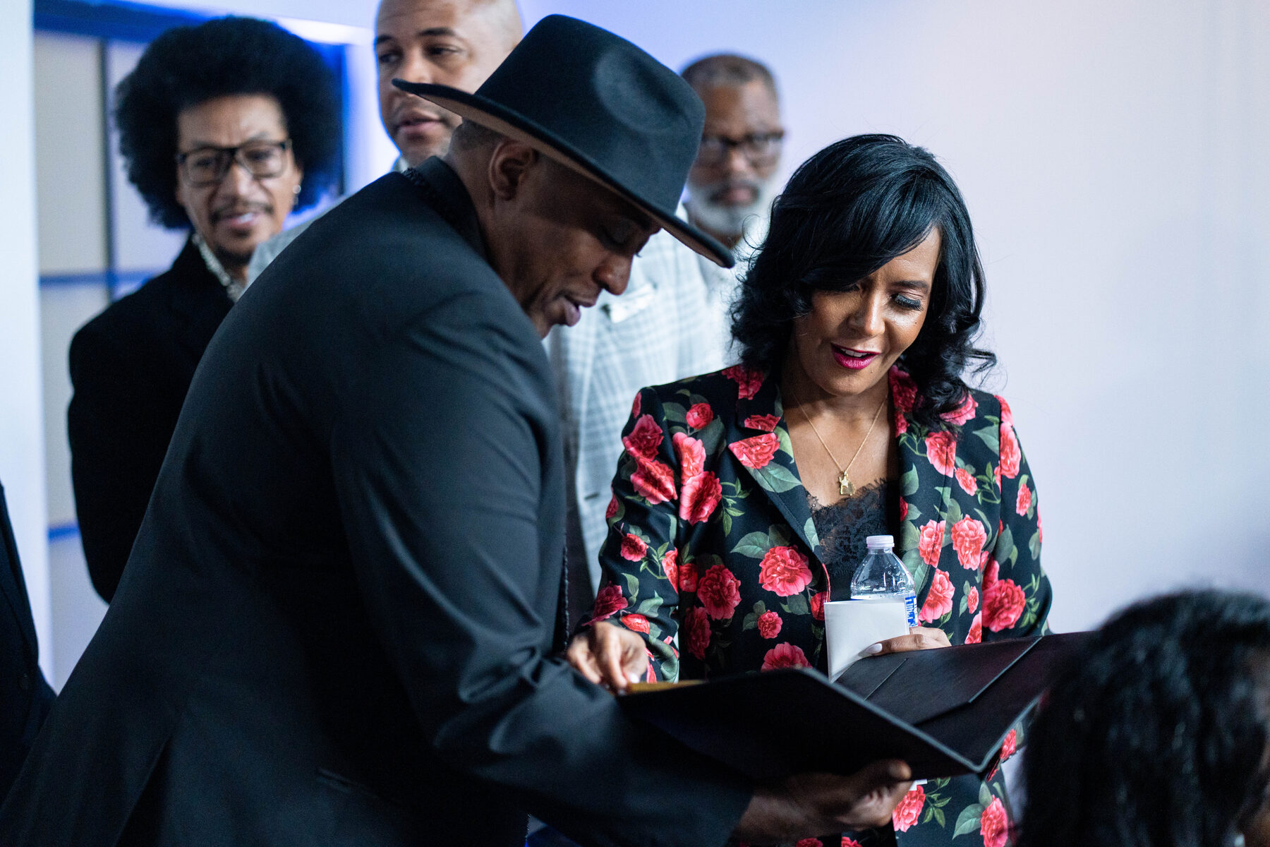 Mayor Keisha Lance Bottoms with supporters