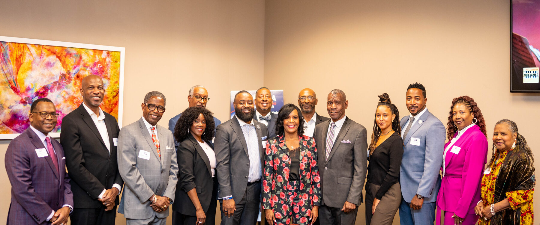 Mayor Keisha Lance Bottoms with the Real Men for Keisha Host Committee